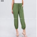 Quần Jogger Thun Green Envelopes Rêu Không Dây Rút - 2808