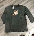 Áo Thun F2F Unisex Tay Lỡ Cotton In Hình Cáo Bigsize 70-80kg - 3351