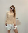 Set Áo Cổ Trụ - Quần Dây Kéo Màu Vàng Trắng - 3653