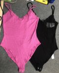 Bodysuit F21 2 Dây Phối Ren - 3645