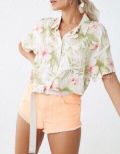 Áo Sơ Mi F21 Cỏ Lá - 3184