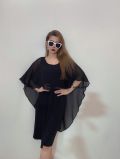 Đầm Thun GLAMOUR Có Tà Phía Sau - 3778