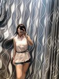 Áo Sơ Mi Chiffon DOROTHY Sát Nách Hồng Lơ - 2334