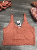 [SALE] Áo Croptop Ba Lỗ FREE PEOPLE Cam Gạch Thun Rayon Gân lỗi sượt vải