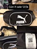 [SALE] Túi Đeo Chéo PM Đen Logo Trắng - 0006T