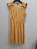 Đầm Thun ADRIANNA VITADINI Vàng Cổ V - Size M