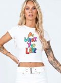 Áo Croptop F21 In Chữ Do What You Love - 3970