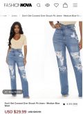 Quần Jeans Bigsize Fashion Nova Nút Chéo - 3577