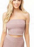 Áo Ống Rayon Gân Kim Tuyến Sọc F21 - Size S - 0964