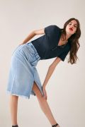 Chân Váy Jeans Co Giãn B&H - 0971