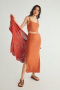Set Croptop Váy Midi Xẻ Lai FP Beach Cam Đất - 2022