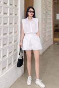 Set Short Cổ Vest ASOS Linen - Size 2XL - 3597