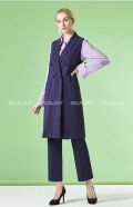 Áo Ghile Cổ Vest Xuất Hàn Olive Green Thun Cát Tây Hàn Mịn Đẹp - 2964
