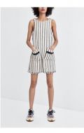 Đầm Suông Zara Women Sọc Trắng Đen-2 Túi Trước