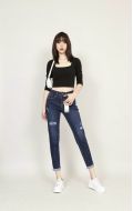 Quần Jeans Baggy ZR Rách Gối Xanh Nhạt - Size 38 - 3578