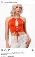 Áo Croptop Yếm Cột Dây Xẻ Ngực Heart And Hip - 4016