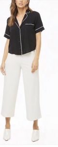 Áo Croptop Sơmi Pyjama F21