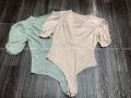 Bodysuits Đã Cắt Nhãn Chính Cổ Tim Tay Lỡ - 2686