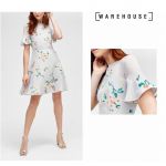 Đầm WAREHOUSE Hoa Xám
