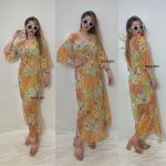 Đầm Hoa Cam Vàng Emma MICHELE - 3795