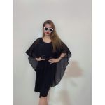 Đầm Thun GLAMOUR Có Tà Phía Sau - 3778