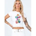 Áo Croptop F21 In Chữ Do What You Love - 3970