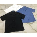 Áo Sơ Mi Nam Cổ Vest Tay Ngắn Chất Nhung Hiệu Port Authority - 3966