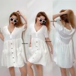 Đầm BabyDoll Dotti Chất Linen (Có Bigsize) - 3896
