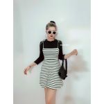 Đầm F21 Trễ Vai Có Dây Cột - 4020