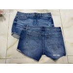 Quần Short Jeans STUDIO BLUE Gấp Lai Màu Xanh Trung - 3936