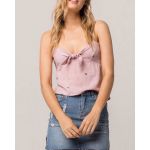 Áo Hai Dây Polyester IVY+MAIN Hồng Thêu Bông Hồng Có Thắt Nơ Trước Ngực - 0905