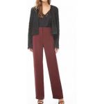 Quần Tây F21 Suông Viền Sọc Đen - 0907