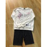 Mix Set Áo Tay Dài Kem In Hình + Quần Short Thun Chấm Bi - 2777