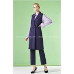 Áo Ghile Cổ Vest Xuất Hàn Olive Green Thun Cát Tây Hàn Mịn Đẹp - 2964
