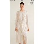 Đầm MNG Kem Sọc Trắng - 3082