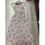 Jumpsuit MADISON LEIGH Sọc In Hoa Hồng - 3099