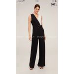 Jumpsuits Tây MNG Chéo Ngực 2 Màu Dây Kéo Trước - 3081