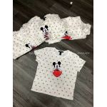 Áo Croptop Hoa Cúc In Mickey Tim Cotton 4 Chiều - 3330