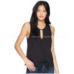 Áo Still BCBG Đen Dây Yếm Cột Nơ Eo - 0910