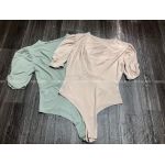 Bodysuits Đã Cắt Nhãn Chính Cổ Tim Tay Lỡ - 2686