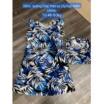 Đầm Suông Rayong DAIZ Freesize Xanh In Họa Tiết - 2187