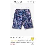 Quần Biker F21 Loang Xanh Tím - 3236