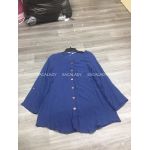 [SALE] Áo Kiểu Still Tằm APT.9 Xanh Dương Tay Lỡ Cổ Tim
