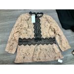 [SALE] Áo Ren ZR Cổ Tròn Tay Lỡ Hồng Đen