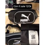 [SALE] Túi Đeo Chéo PM Đen Logo Trắng - 0006T