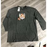Áo Thun F2F Unisex Tay Lỡ Cotton In Hình Cáo Bigsize 70-80kg - 3351