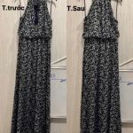 Đầm Yếm Maxi Rachel Zoe Vải Thun Rayong - Size S (46-52kg) - 3416