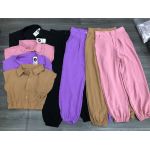 Set Áo Croptop Cổ Vest Bo Eo - Quần Joggers - Freesize (40-46kg) - 2735