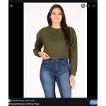 Áo Croptop ROSIO Cotton Nỉ (Thiếu nhãn chính) - 3151