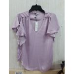 Áo Tơ Tằm Naked Zebra Cổ Tim Tay Cánh Tiên - 3621